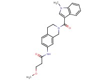 3-methoxy-N-{2-[(1-methyl-1H-indol-3-yl)carbonyl]-1,2,3,4-tetrahydroisoquinolin-7-yl}propanamide