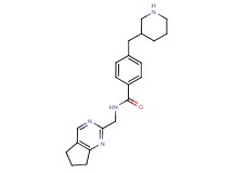 N-(6,7-dihydro-5H-cyclopenta[d]pyrimidin-2-ylmethyl)-4-(3-piperidinylmethyl)benzamide