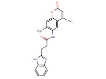 3-(1H-benzimidazol-2-yl)-N-(4,7-dimethyl-2-oxo-2H-chromen-6-yl)propanamide