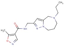 5-methyl-N-[(5-propyl-5,6,7,8-tetrahydro-4H-pyrazolo[1,5-a][1,4]diazepin-2-yl)methyl]isoxazole-4-carboxamide