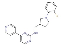 N-{[1-(2-fluorophenyl)-3-pyrrolidinyl]methyl}-4-(4-pyridinyl)-2-pyrimidinamine