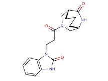 (1S*,5R*)-3-[3-(2-oxo-2,3-dihydro-1H-benzimidazol-1-yl)propanoyl]-3,9-diazabicyclo[3.3.2]decan-10-one