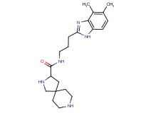 N-[3-(4,5-dimethyl-1H-benzimidazol-2-yl)propyl]-2,8-diazaspiro[4.5]decane-3-carboxamide dihydrochloride