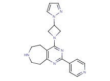 4-[3-(1H-pyrazol-1-yl)azetidin-1-yl]-2-pyridin-4-yl-6,7,8,9-tetrahydro-5H-pyrimido[4,5-d]azepine