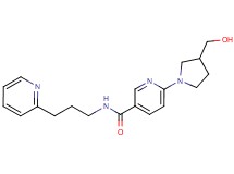 6-[3-(hydroxymethyl)pyrrolidin-1-yl]-N-(3-pyridin-2-ylpropyl)nicotinamide