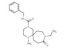 N-benzyl-9-ethyl-1-methyl-10-oxo-1,4,9-triazaspiro[5.6]dodecane-4-carboxamide