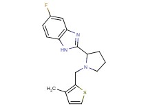 5-fluoro-2-{1-[(3-methyl-2-thienyl)methyl]-2-pyrrolidinyl}-1H-benzimidazole