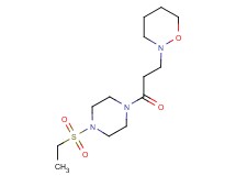 2-{3-[4-(ethylsulfonyl)piperazin-1-yl]-3-oxopropyl}-1,2-oxazinane