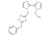 1-[(5-benzyl-1,2,4-oxadiazol-3-yl)methyl]-1'-ethyl-1H,1'H-2,2'-biimidazole