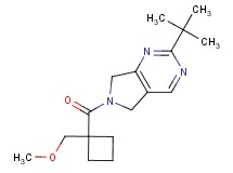2-tert-butyl-6-{[1-(methoxymethyl)cyclobutyl]carbonyl}-6,7-dihydro-5H-pyrrolo[3,4-d]pyrimidine