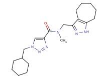 1-(cyclohexylmethyl)-N-(1,4,5,6,7,8-hexahydrocyclohepta[c]pyrazol-3-ylmethyl)-N-methyl-1H-1,2,3-triazole-4-carboxamide