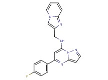 5-(4-fluorophenyl)-N-(imidazo[1,2-a]pyridin-2-ylmethyl)pyrazolo[1,5-a]pyrimidin-7-amine