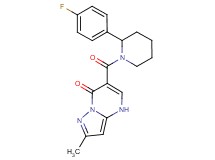 6-{[2-(4-fluorophenyl)-1-piperidinyl]carbonyl}-2-methylpyrazolo[1,5-a]pyrimidin-7(4H)-one