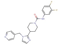 N-(3,4-difluorophenyl)-4-[1-(pyridin-4-ylmethyl)-1H-imidazol-2-yl]piperidine-1-carboxamide