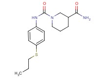 N~1~-[4-(propylthio)phenyl]piperidine-1,3-dicarboxamide