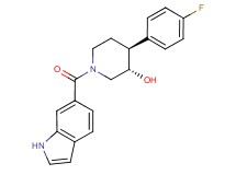 (3S*,4S*)-4-(4-fluorophenyl)-1-(1H-indol-6-ylcarbonyl)piperidin-3-ol