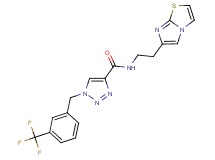 N-(2-imidazo[2,1-b][1,3]thiazol-6-ylethyl)-1-[3-(trifluoromethyl)benzyl]-1H-1,2,3-triazole-4-carboxamide