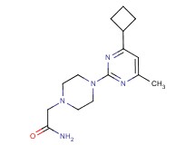 2-[4-(4-cyclobutyl-6-methylpyrimidin-2-yl)piperazin-1-yl]acetamide