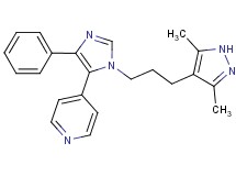 4-{1-[3-(3,5-dimethyl-1H-pyrazol-4-yl)propyl]-4-phenyl-1H-imidazol-5-yl}pyridine