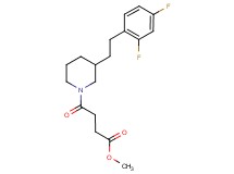 methyl 4-{3-[2-(2,4-difluorophenyl)ethyl]-1-piperidinyl}-4-oxobutanoate