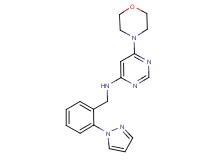 6-morpholin-4-yl-N-[2-(1H-pyrazol-1-yl)benzyl]pyrimidin-4-amine