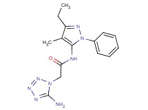 2-(5-amino-1H-tetrazol-1-yl)-N-(3-ethyl-4-methyl-1-phenyl-1H-pyrazol-5-yl)acetamide