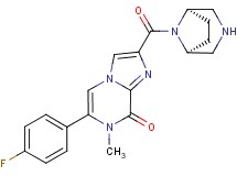 2-[(1R*,5S*)-3,8-diazabicyclo[3.2.1]oct-8-ylcarbonyl]-6-(4-fluorophenyl)-7-methylimidazo[1,2-a]pyrazin-8(7H)-one