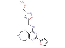 2-(2-furyl)-N-{[3-(methoxymethyl)-1,2,4-oxadiazol-5-yl]methyl}-6,7,8,9-tetrahydro-5H-pyrimido[4,5-d]azepin-4-amine