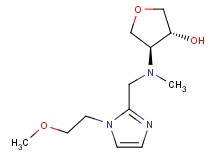 (3R*,4S*)-4-[{[1-(2-methoxyethyl)-1H-imidazol-2-yl]methyl}(methyl)amino]tetrahydrofuran-3-ol
