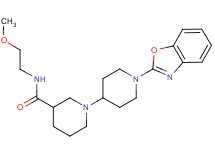 1'-(1,3-benzoxazol-2-yl)-N-(2-methoxyethyl)-1,4'-bipiperidine-3-carboxamide