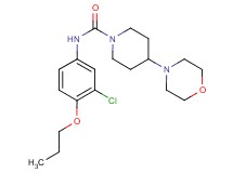 N-(3-chloro-4-propoxyphenyl)-4-morpholin-4-ylpiperidine-1-carboxamide