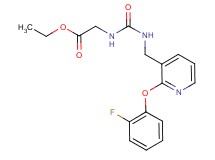 ethyl N-[({[2-(2-fluorophenoxy)-3-pyridinyl]methyl}amino)carbonyl]glycinate