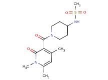 N-{1-[(1,4,6-trimethyl-2-oxo-1,2-dihydro-3-pyridinyl)carbonyl]-4-piperidinyl}methanesulfonamide