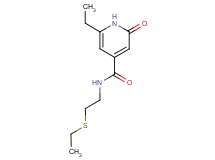 6-ethyl-N-[2-(ethylthio)ethyl]-2-oxo-1,2-dihydropyridine-4-carboxamide