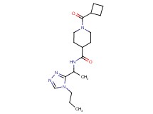 1-(cyclobutylcarbonyl)-N-[1-(4-propyl-4H-1,2,4-triazol-3-yl)ethyl]-4-piperidinecarboxamide