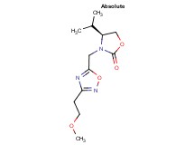 (4S)-4-isopropyl-3-{[3-(2-methoxyethyl)-1,2,4-oxadiazol-5-yl]methyl}-1,3-oxazolidin-2-one