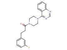 4-{4-[3-(3-fluorophenyl)propanoyl]-1-piperazinyl}quinazoline