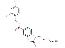 N-(2,4-difluorobenzyl)-1-(2-ethoxyethyl)-2-oxo-2,3-dihydro-1H-benzimidazole-5-carboxamide