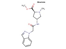 methyl (2S,4R)-4-[(1H-indazol-1-ylacetyl)amino]-1-methylpyrrolidine-2-carboxylate