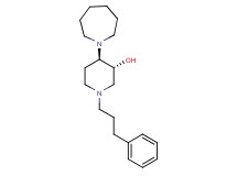 (3R*,4R*)-4-(1-azepanyl)-1-(3-phenylpropyl)-3-piperidinol