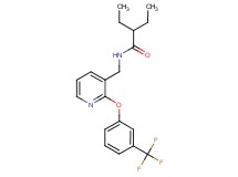 2-ethyl-N-({2-[3-(trifluoromethyl)phenoxy]pyridin-3-yl}methyl)butanamide