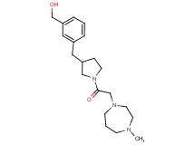 [3-({1-[(4-methyl-1,4-diazepan-1-yl)acetyl]-3-pyrrolidinyl}methyl)phenyl]methanol