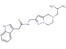 2-(1H-indol-3-yl)-N-[(5-isobutyl-4,5,6,7-tetrahydropyrazolo[1,5-a]pyrazin-2-yl)methyl]acetamide