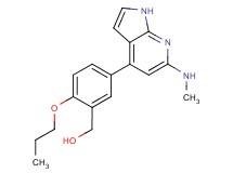 {5-[6-(methylamino)-1H-pyrrolo[2,3-b]pyridin-4-yl]-2-propoxyphenyl}methanol