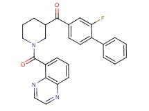 (2-fluoro-4-biphenylyl)[1-(5-quinoxalinylcarbonyl)-3-piperidinyl]methanone