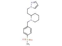 1-[4-(methylsulfonyl)benzyl]-2-[2-(1H-pyrazol-1-yl)ethyl]piperidine