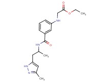 ethyl {[3-({[1-methyl-2-(3-methyl-1H-pyrazol-5-yl)ethyl]amino}carbonyl)phenyl]amino}acetate