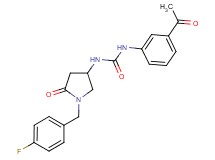 N-(3-acetylphenyl)-N'-[1-(4-fluorobenzyl)-5-oxo-3-pyrrolidinyl]urea
