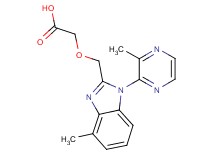 {[4-methyl-1-(3-methylpyrazin-2-yl)-1H-benzimidazol-2-yl]methoxy}acetic acid