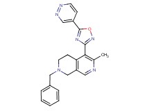 2-benzyl-6-methyl-5-(5-pyridazin-4-yl-1,2,4-oxadiazol-3-yl)-1,2,3,4-tetrahydro-2,7-naphthyridine